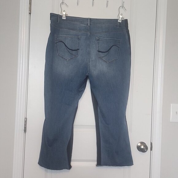 Lane Bryant Navy Side Stripe Jeans Size 22 - Picture 2 of 4